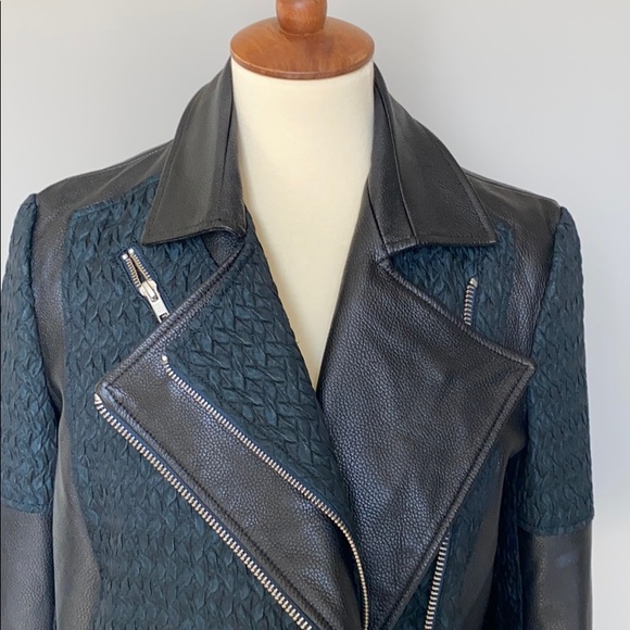 Helmut Lang Peak Cropped Biker Jacket - Picture 2 of 8